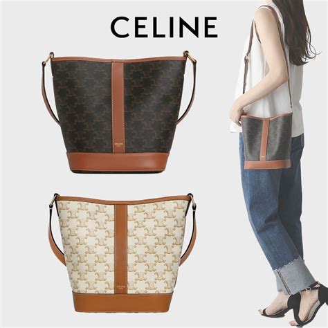 celine triomphe bucket|celine triomphe handbags.